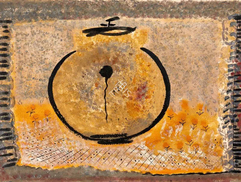 Rao, Rekha (Artist). Untitled. Mixed media on paper, 1981 | Painting | FineArts | 00419158