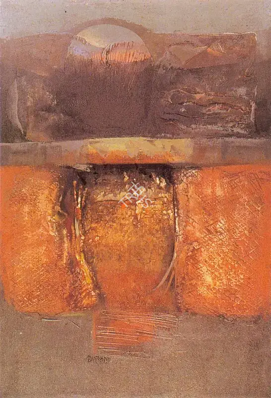 Adivrekar, Gopal S. (Artist). Memory of the Past. Oil on canvas, 1981 | Painting | FineArts | 00371232