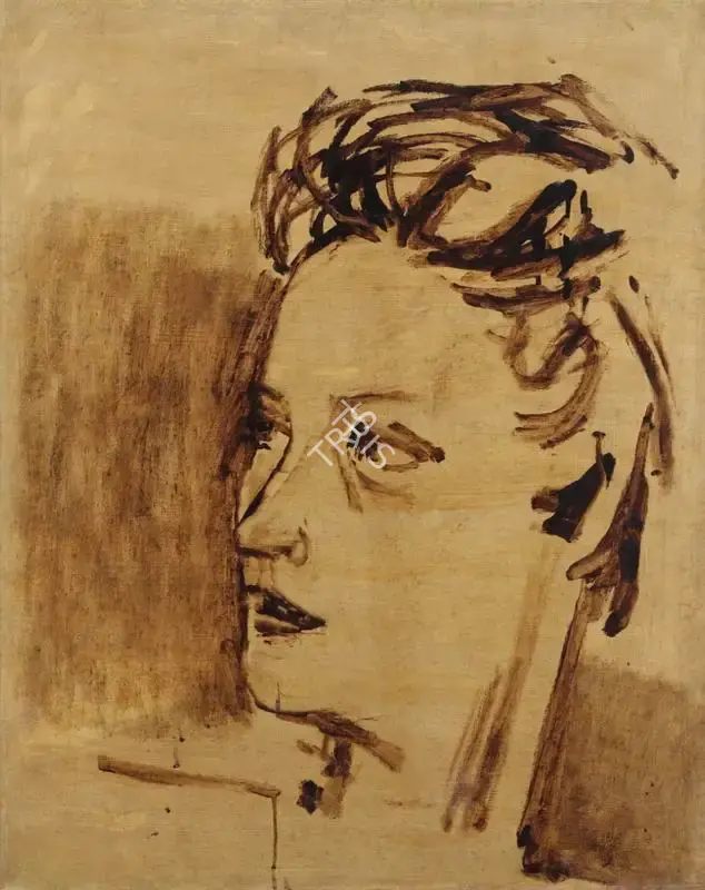 Husain, M.F. (Artist). Portrait Maharani, n.d. | Painting