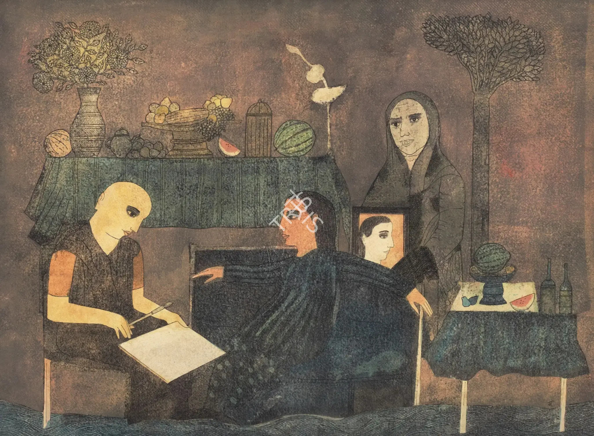 Narayan, Badri (Artist). Untitled, n.d. | Painting