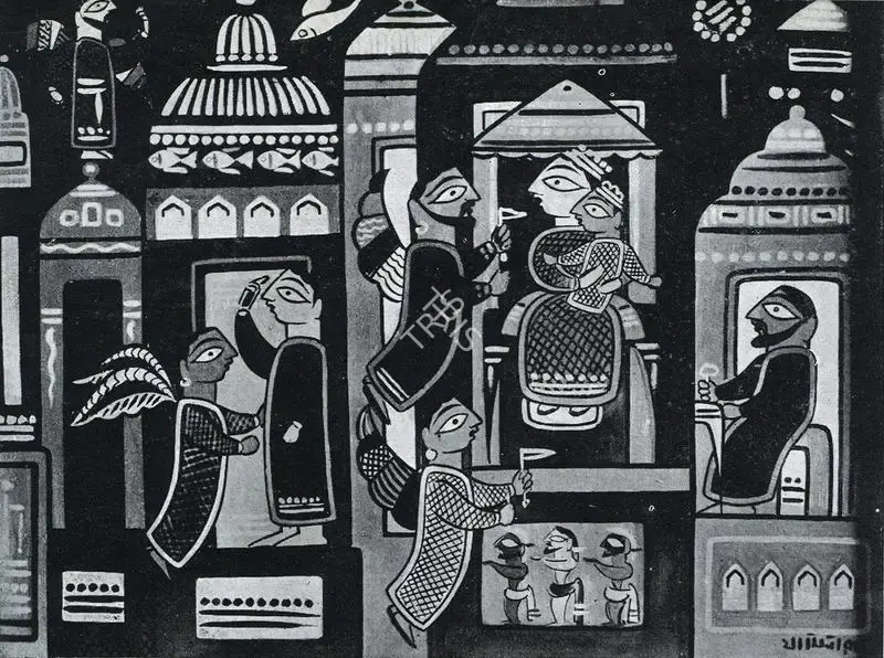 Roy, Jamini (Artist). Madonna and Child, n.d. | Painting