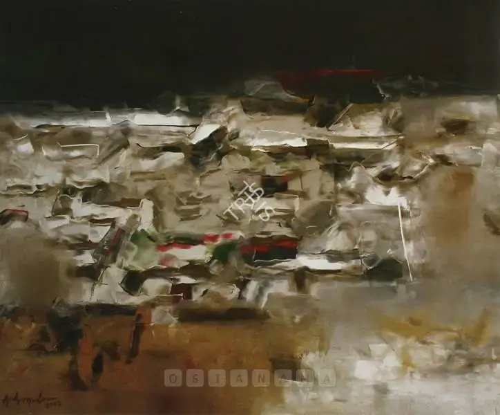 Adimoolam, K.M. (Artist). Untitled. Oil on canvas, 2002 | Painting  | 00881863