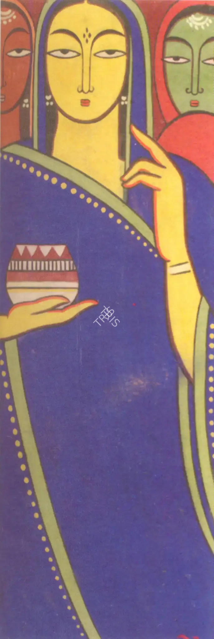 Roy, Jamini (Artist). Three Woman, n.d. | Painting