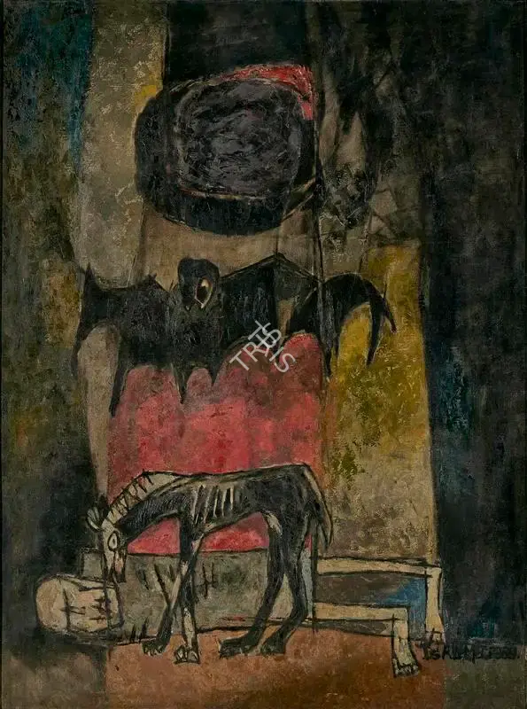Mahammad, Isha (Artist). A Music from Inferno. Oil on canvas, 1969 | Painting | FineArts | 00417521