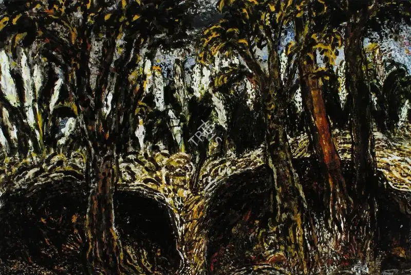 Chakravarty, Jayashree (Artist). Untitled. Mixed media on paper, n.d. | Painting | FineArts | 00897412