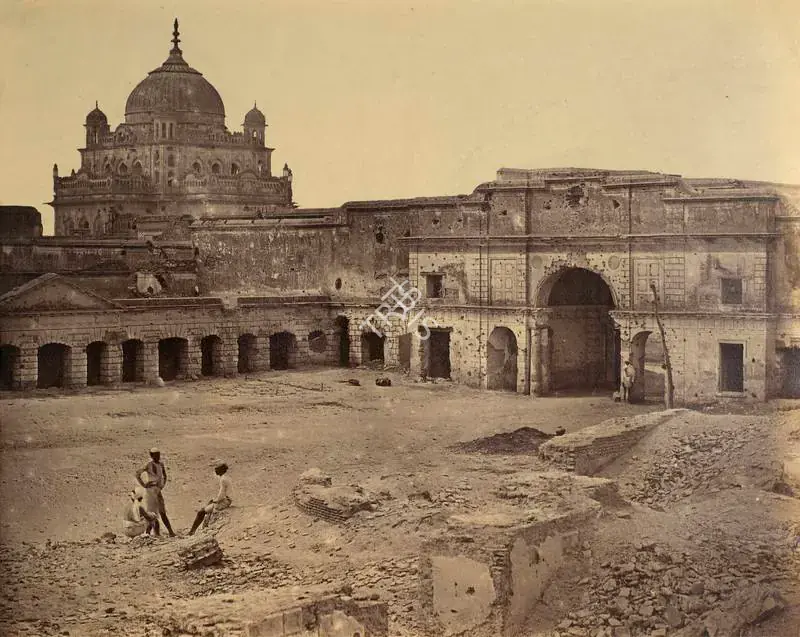 Beato, Felice (Photographer). The place in which General Neil was killed in the China Bazar, Lucknow - India after Mutiny. Albumen print hinged on thin paper, March-April 1858 | Antiquarian Photograph | Photography | 00116293