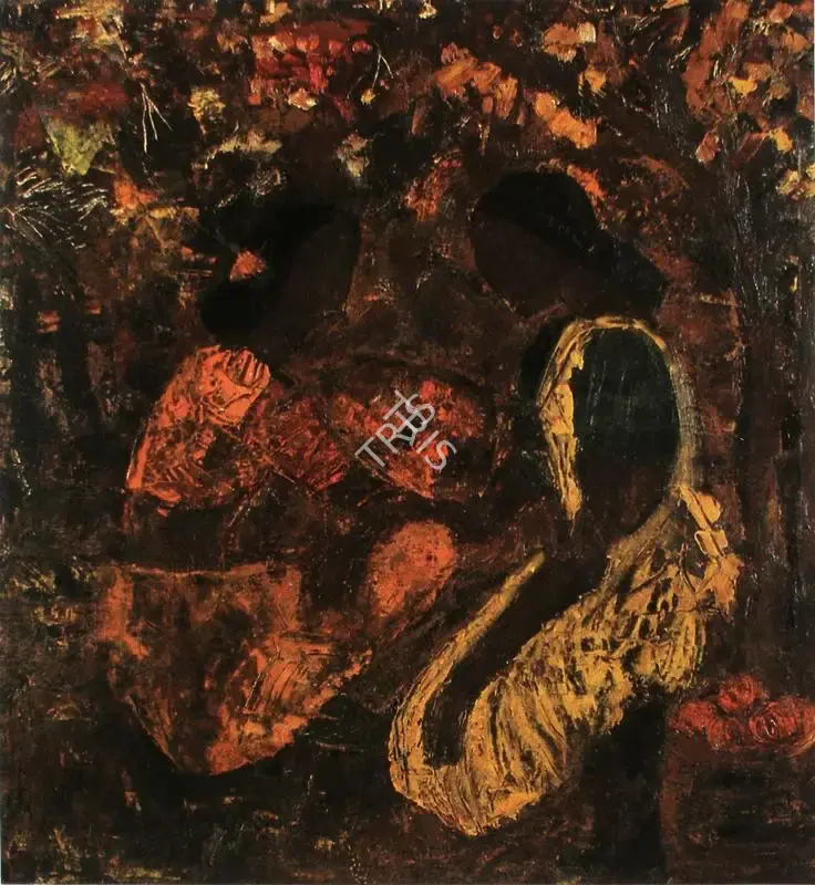 Bendre, N.S. (Artist). Untitled. Oil on canvas, 1945 | Painting | FineArts | 00599449
