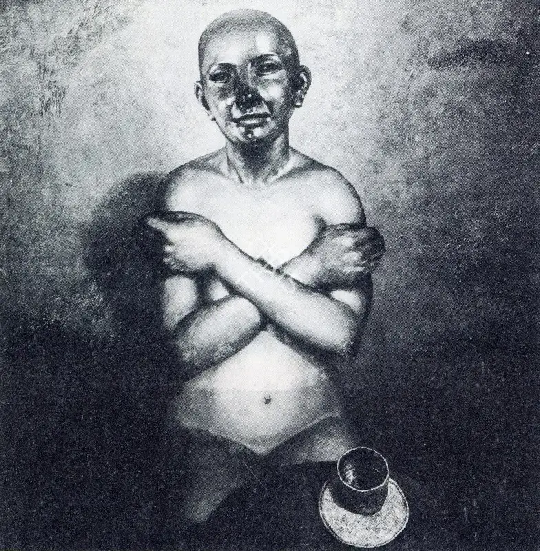 Bhattacharjee, Bikash (Artist). Ceremony. Oil on canvas, 1976 | Marg, December 1982 | Painting | FineArts | 00674965