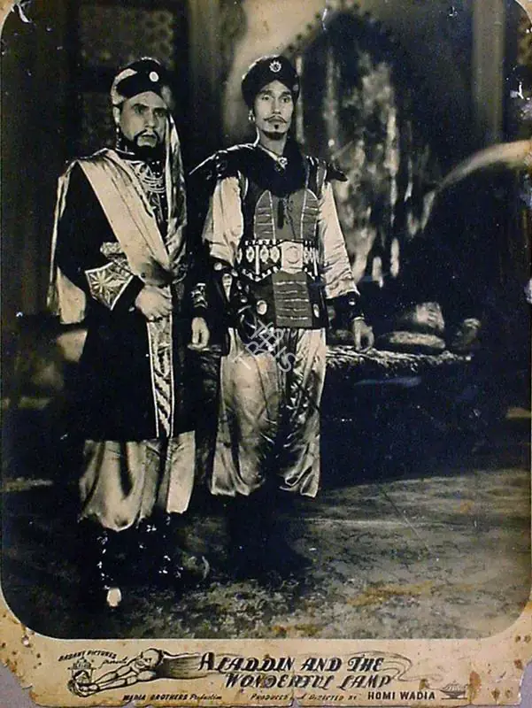 Wadadeker, Anant (Cinematographer), Aladdin Aur Jaadui Chiraag, 1952 | Lobby Card | CinemaEducation | 00829579