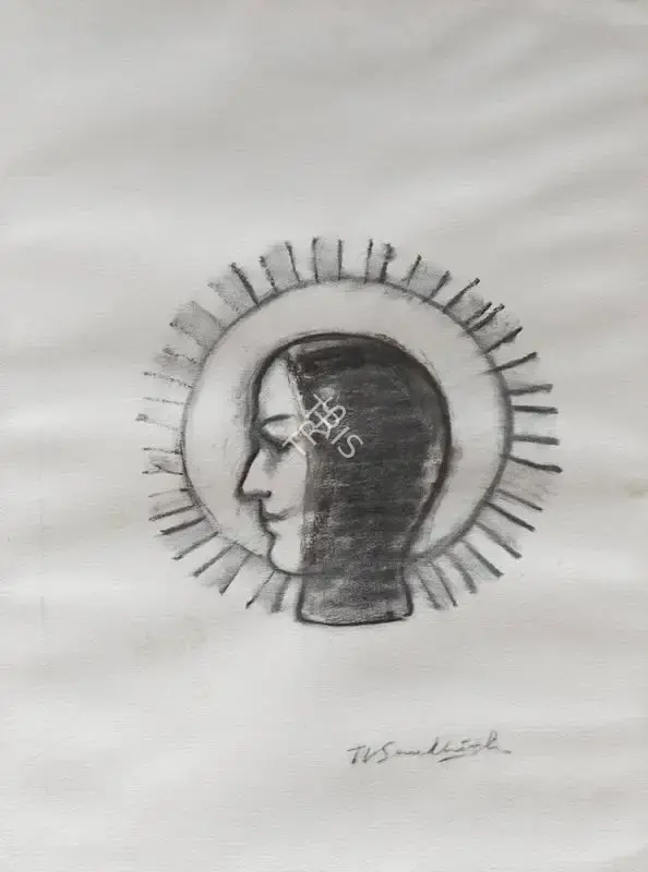 Santhosh, T.V. (Artist). Untitled. Charcoal on paper, n.d. | Painting | FineArts | 00546355