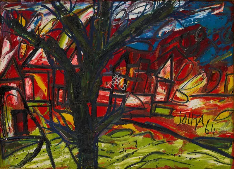 Souza, F.N. (Artist). Greentree, 1964 | Painting