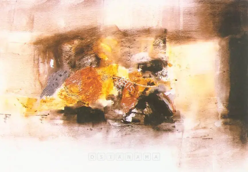 Shreshtha, Laxman (Artist). Untitled. Mixed media on paper, n.d. | Painting | FineArts | 00597702