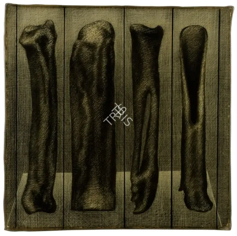 Broota, Rameshwar (Artist). Untitled. Oil and pen on canvas and resin, 2017 | Painting | EconomicsArt | 00869487