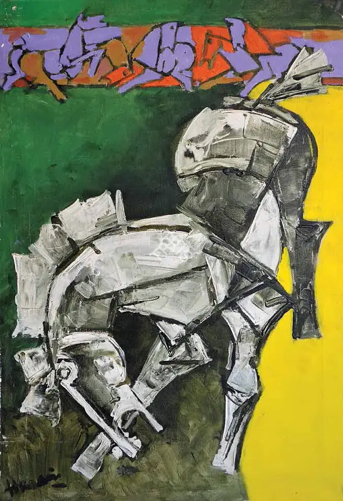 Husain, M.F. (Artist). Untitled. Oil on canvas, Late 1970s | Painting | FineArts | 00645929