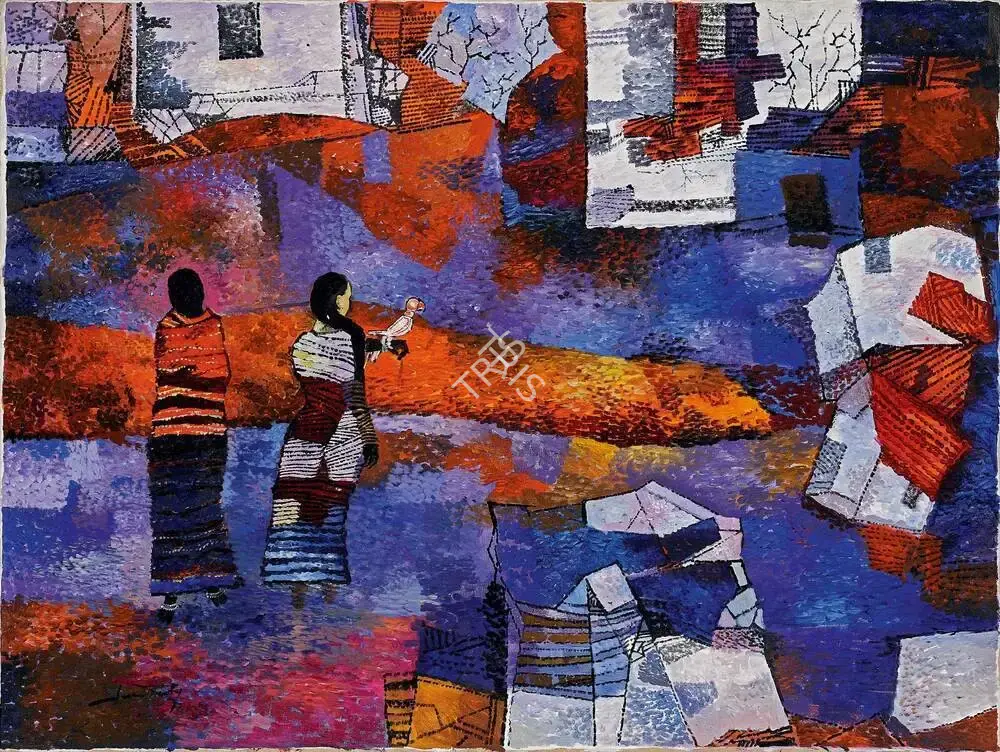 Santhanaraj, A.P. (Artist). Untitled. Acrylic on canvas, n.d. | Painting | FineArts | 00357004
