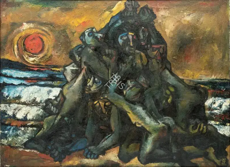 Roy, Sajal (Artist). Untitled. Oil on canvas, 1967 | Painting | FineArts | 00362259