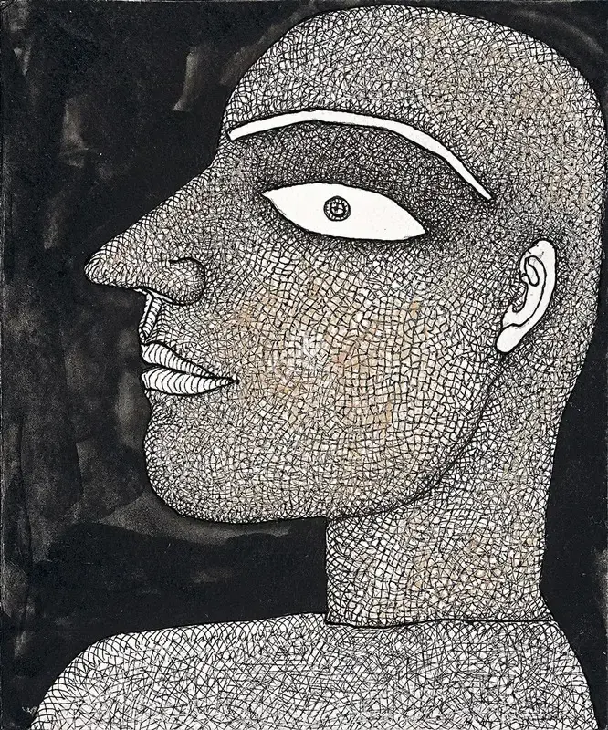 Chowdhury, Jogen (Artist). Young Monk, 2014 | Painting