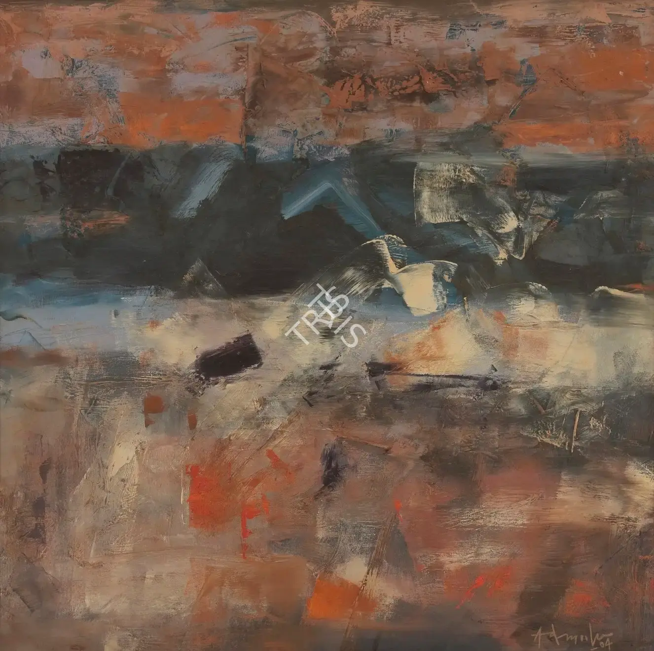 Adimoolam, K.M. (Artist). Terra Incognita. Oil on canvas, 2004 | Painting | FineArts | 00645291
