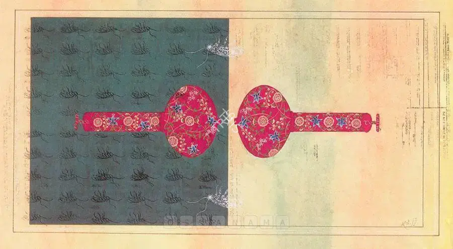 Qayyum, Tazeen (Artist). Use Only As Intended II. Opaque watercolour and photo transfer on wasli paper, 2005 | Painting | FineArts | 00755611