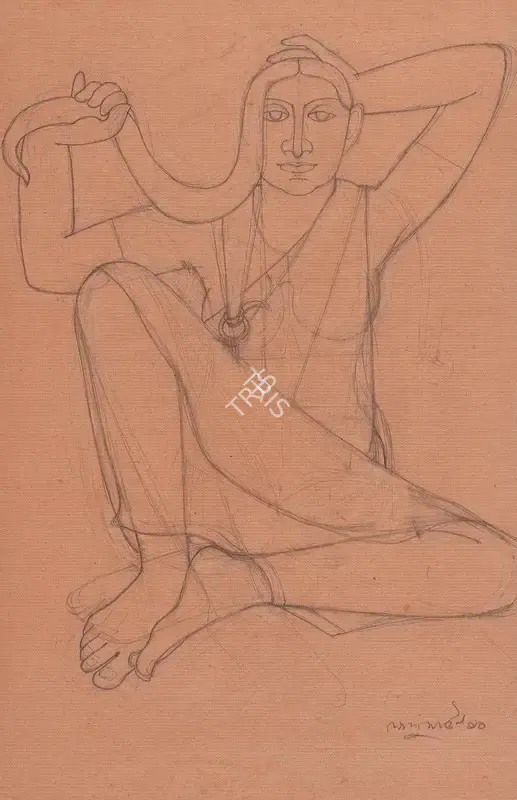 Shaw, Lalu Prasad (Artist). Untitled, 1990 | Drawing