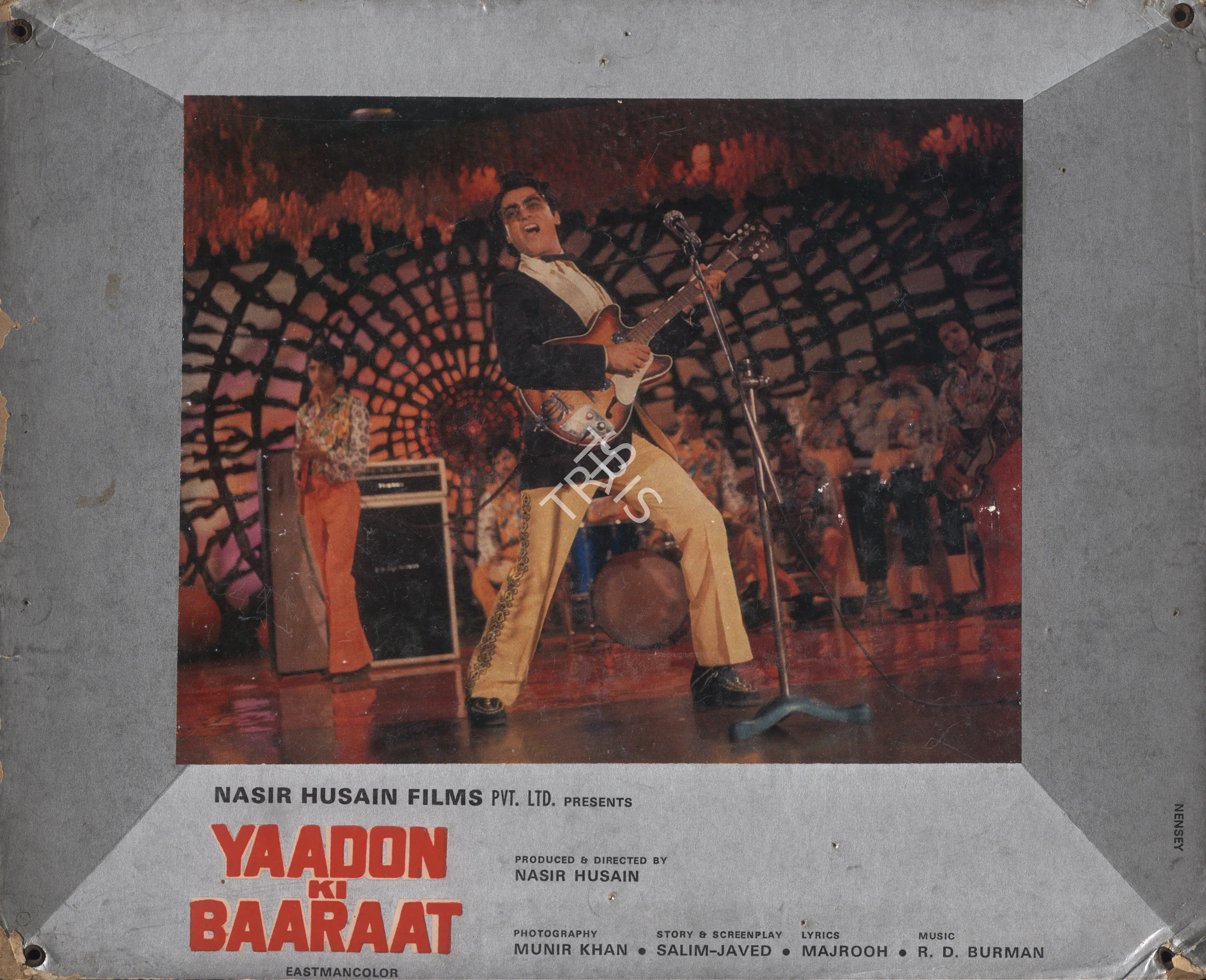 Husain, Nasir (Producer), Yaadon Ki Baaraat, 1973 | Photographic Still Mounted on Lobby Card | CinemaEducation | 00765773