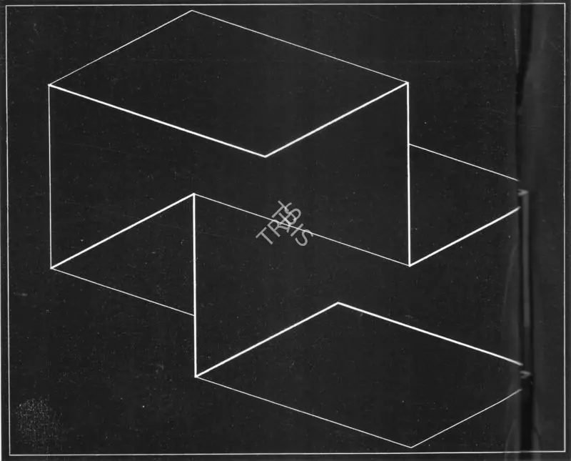 Ailbers, Josef (Artist). Structural constellation. Engraved Plastic, 1958 | Lalit Kala Contemporary, September 1967-April 1968 | Graphic Art | FineArts | 00534992