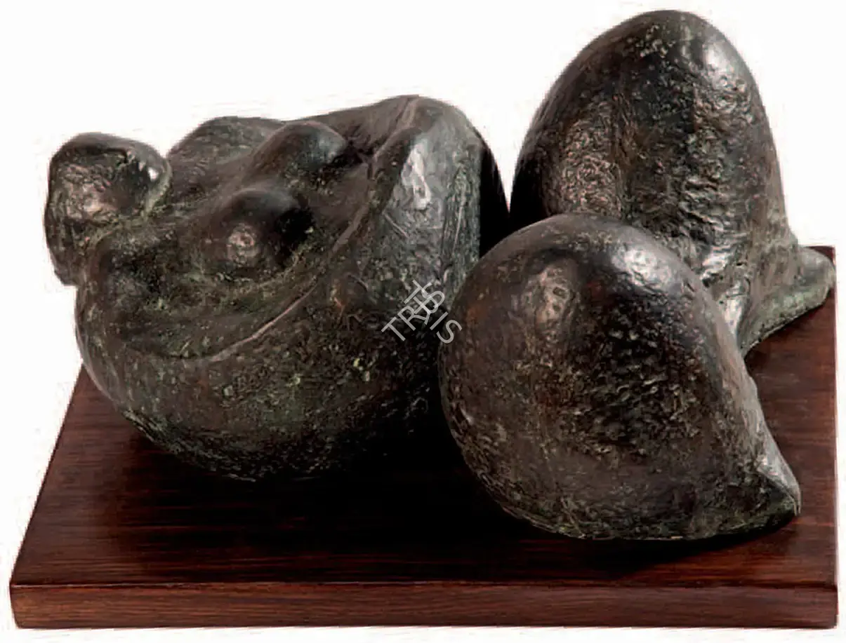 Dasgupta, Prodosh (Artist). Untitled (Suryamukhi). Bronze, c.1970s | Sculpture | FineArts | 00645548