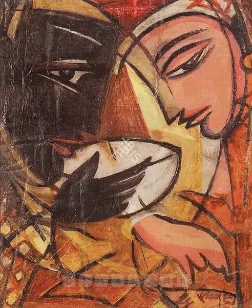Keyt, George (Artist). Untitled. Oil on board, 1978 | Painting | FineArts | 00375992