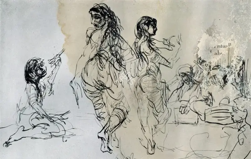 Topolski, Feliks (Artist). A Rehearsal in Progress, n.d. | Drawing