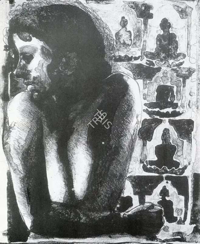 Sud, Anupam (Artist). From the Niche. 1995 | Art Heritage 15, 1995-1996 | Painting | FineArts | 00530351