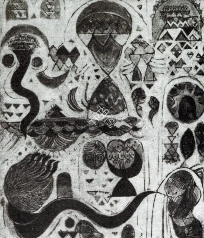 Gopinath, P. (Artist). Ritual Memories. Tempera, 1973 | Artrends, January-April 1972 | Painting | FineArts | 00551436