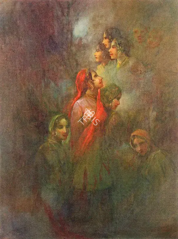 Bukhsh, Ustad Allah (Artist). Women, n.d. | Painting