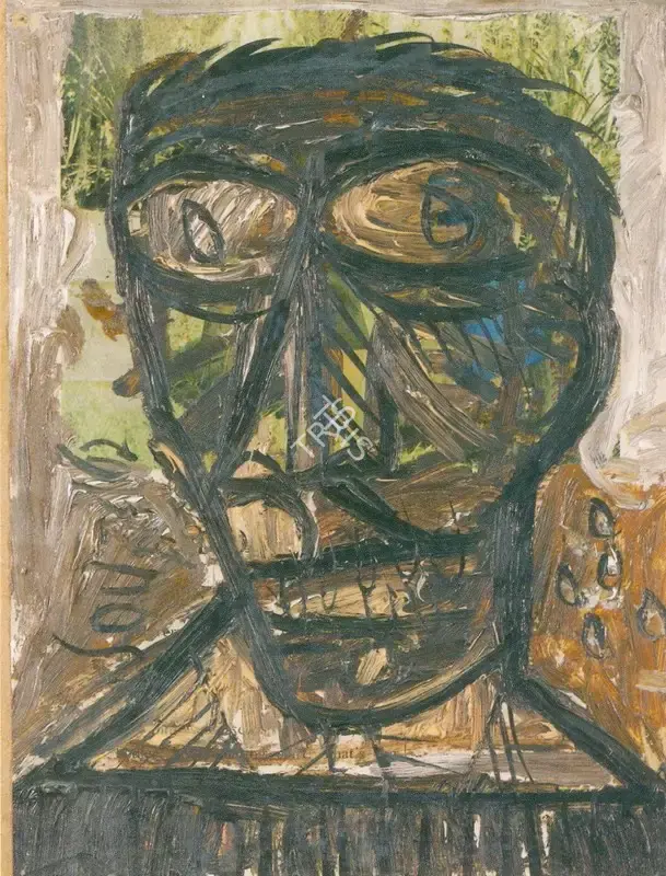 Souza, F.N. (Artist). Head, 1962 | Painting