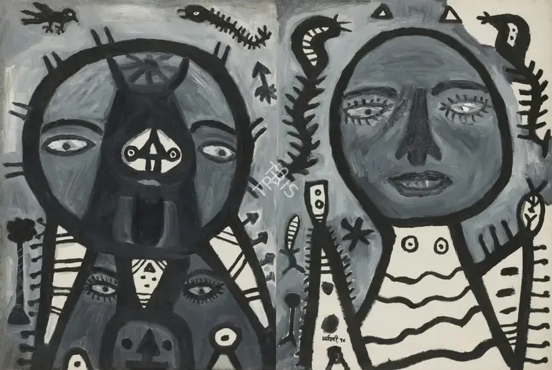 Parekh, Madhavi (Artist). Jungle God, 1996 | Painting