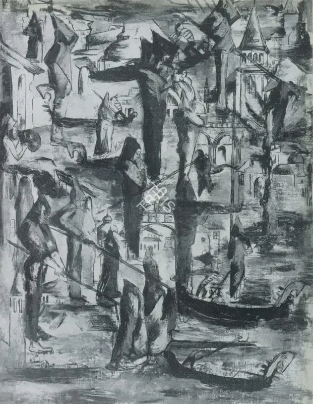 Sabavala, Jehangir (Artist). Venetian Reverie. n.d. | Marg, December 1956 | Painting | FineArts | 00674032