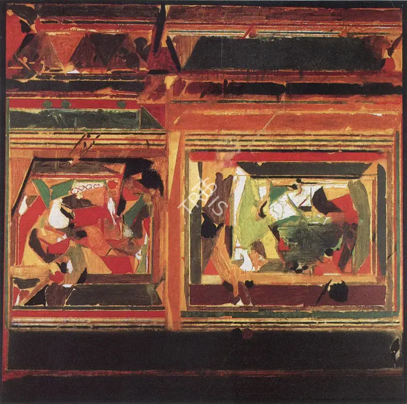 Raza, S.H. (Artist). Rajasthan. Acrylic on Canvas, 1983 | Marg, September 1985 | Painting | FineArts | 00675042
