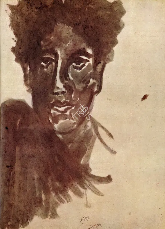 Tagore, Rabindranath (Artist). Untitled. 22 February 1931 | Marg, March 1961 | Painting | FineArts | 00674345