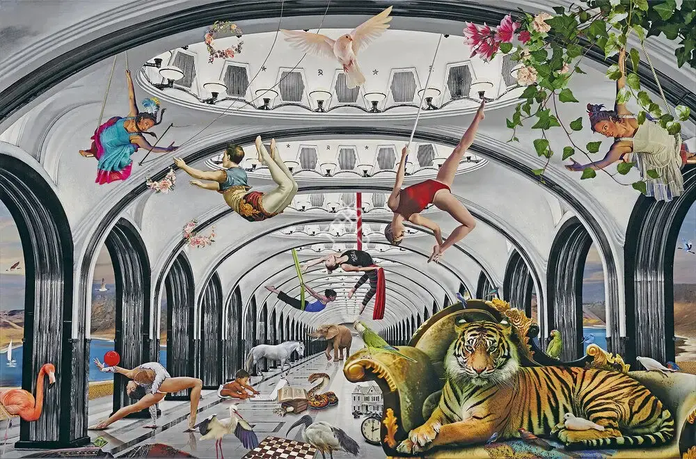 Kaleka, Ranbir (Artist). Circus of his Idle Majesty, 2020 | Painting