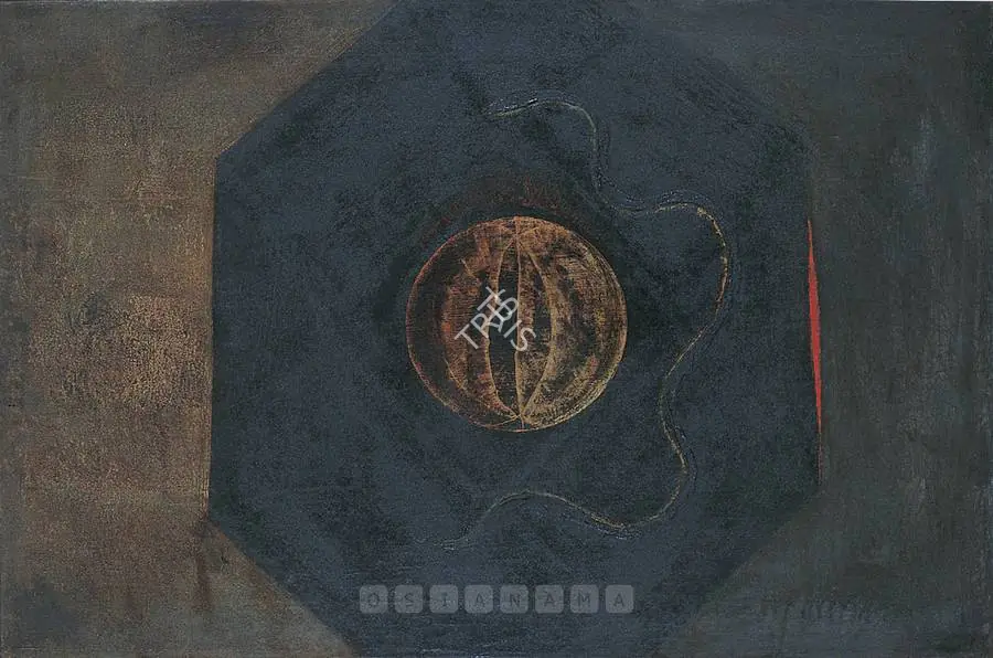 Swaminathan, J. (Artist). The Sign. Oil on canvas, 1954 | Painting  | 00877560