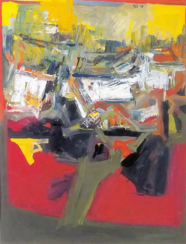 Raza, S.H. (Artist). Untitled, 1958 | Painting