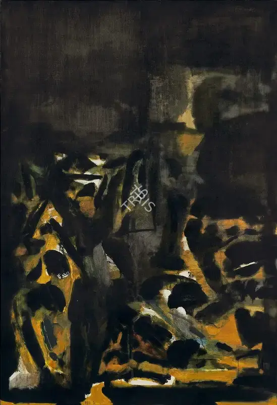 Raza, S.H. (Artist). The Invisible Cross, 1970 | Painting