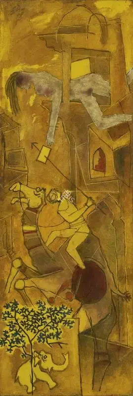 Husain, M.F. (Artist). Untitled, c.1970 | Painting