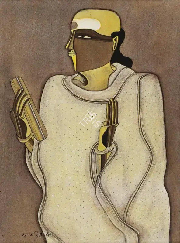 Vaikuntam, Thota (Artist). Untitled. Mixed media on canvas, 2004 | Painting  | 00868035