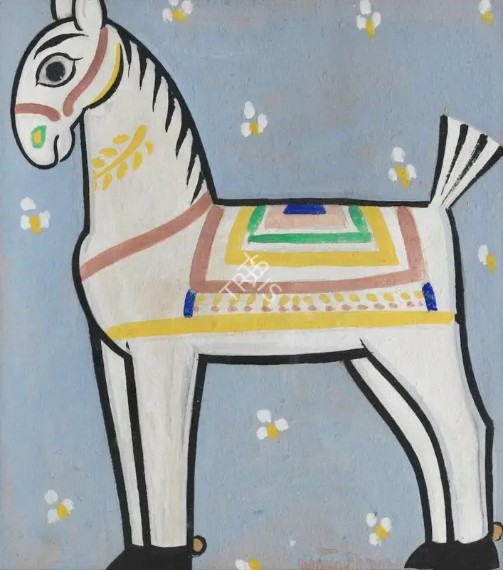 Roy, Jamini (Artist). Horse, n.d. | Painting