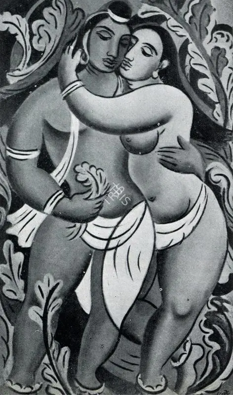 Keyt, George (Artist). Sringara Rasa. 1936 | Marg, April 1947 | Painting | FineArts | 00673706