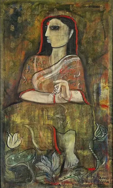 Dhumal, Rini (Artist). Untitled. Acrylic on canvas, 2006 | Painting | FineArts | 00547924