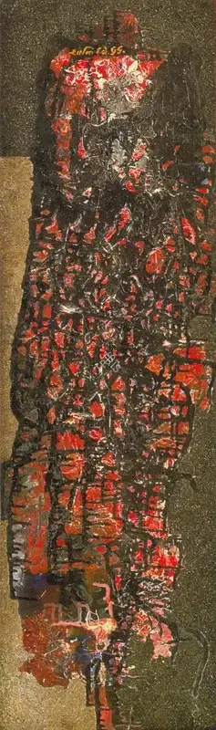 Dave, Shanti (Artist). Untitled. Mixed media on board, 1955 | Painting | FineArts | 00574925