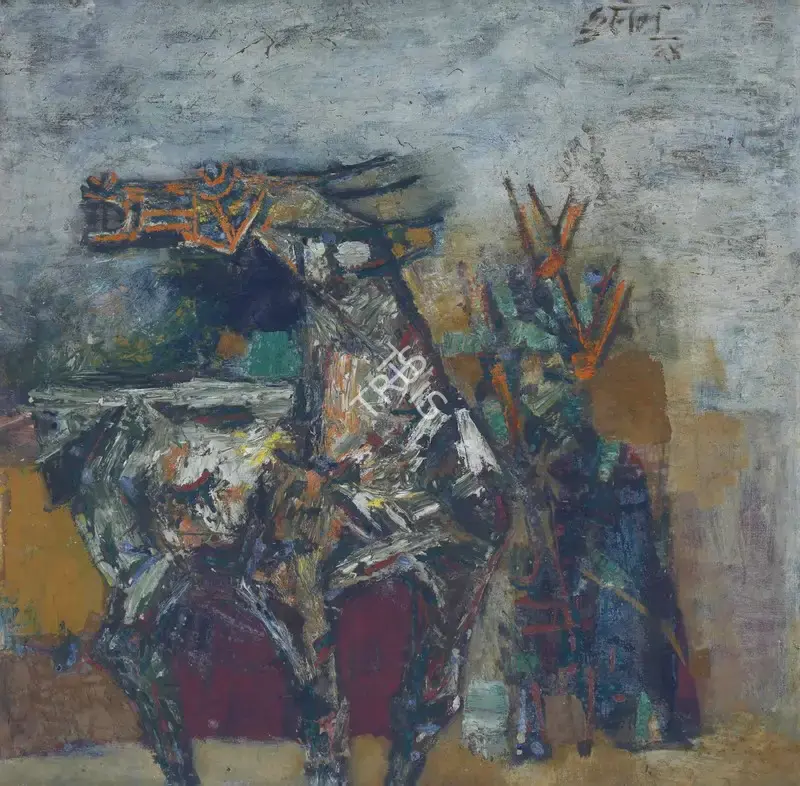 Husain, M.F. (Artist). Untitled (Horse), 1964 | Painting