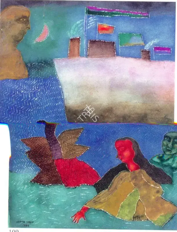 Singh, Arpita (Artist). Untitled, 1984 | Painting