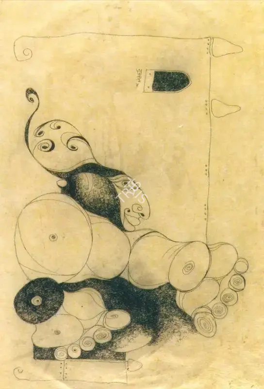 Gujral, Satish (Artist). Untitled, 1990 | Drawing